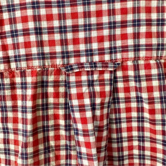 Faconnable red check short sleeved button down shirt - Picture 9 of 9